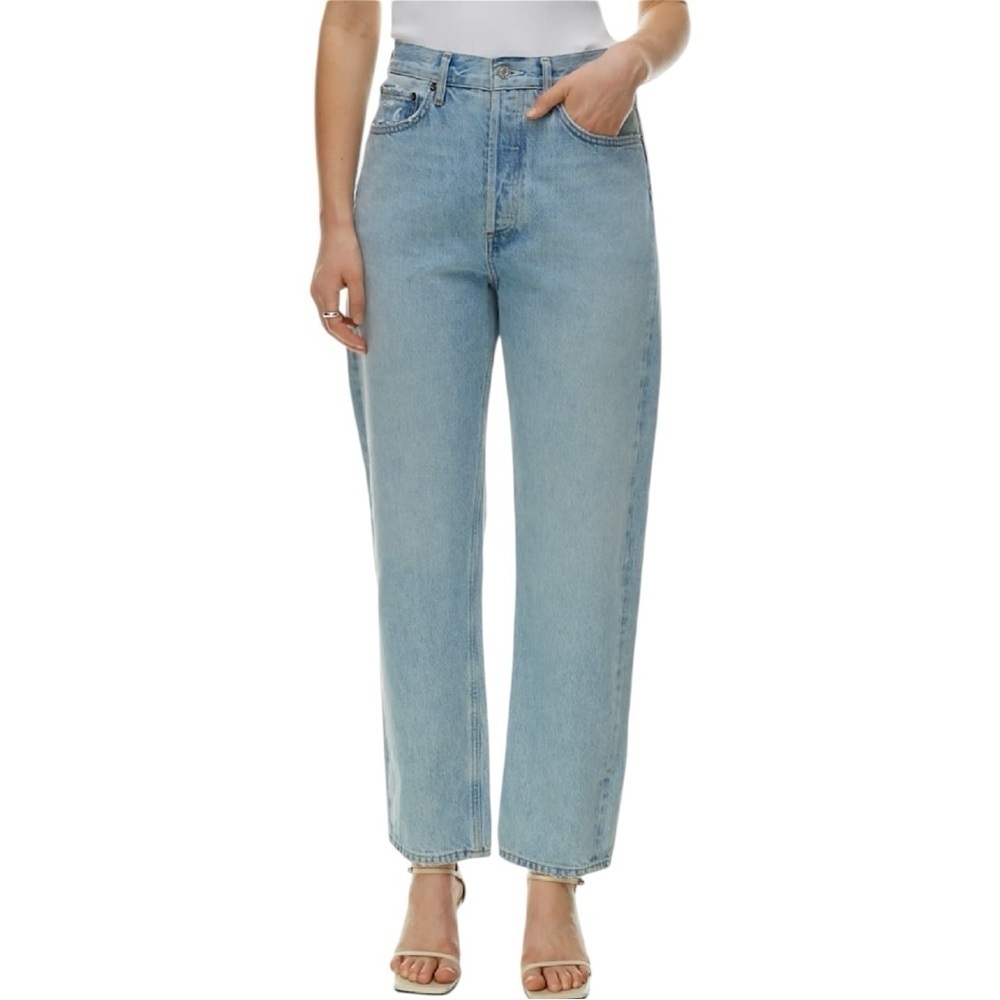 Agolde 90’s mid rise straight light wash jeans size 23
